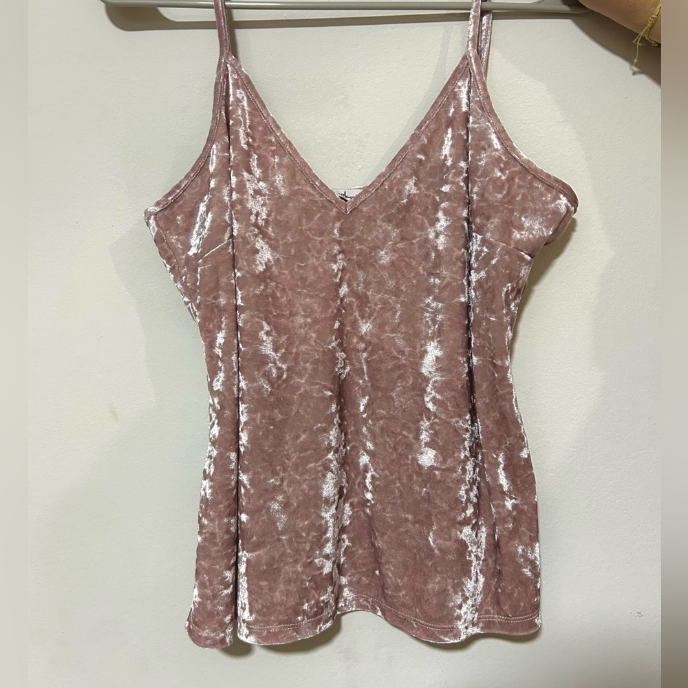American Rag Mauve Velvet Camisole